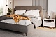 Спальня Нордвик 4, тип кровати Мягкие, цвет Светло-серый - фото 4