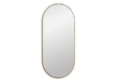 Зеркало Kapsel S Gold в тонкой раме Smal, стиль Скандинавский Неоклассика Современный, гарантия 