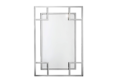 Зеркало в металлической раме Hi-Tech, стиль Современный, гарантия 