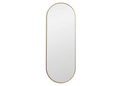 Зеркало Kapsel XL Gold в полный рост в тонкой раме Smal, стиль Скандинавский Неоклассика Современный, гарантия 