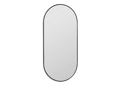 Зеркало Kapsel S Black в тонкой раме Smal, стиль Скандинавский Неоклассика Лофт Современный, гарантия 